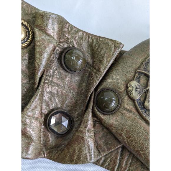 Retro 1980s Women\'s Cinch Belt Boho Army Green By Nina Ajhani main image 7